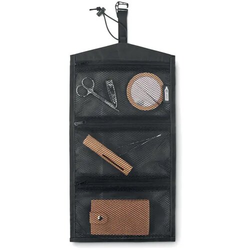 210d rpet reis kabel organizer Traveli zwart