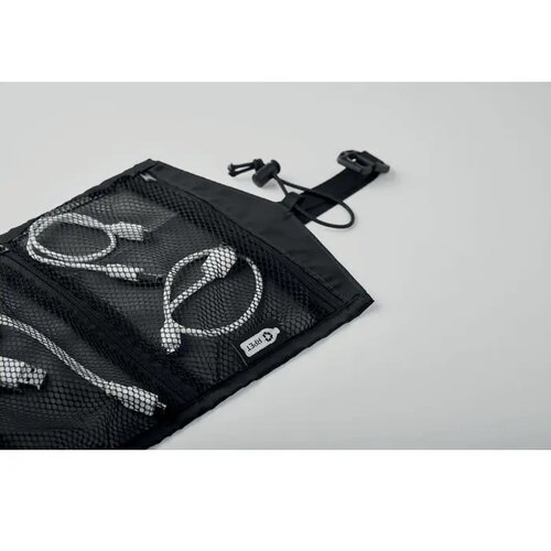 210d rpet reis kabel organizer Traveli zwart