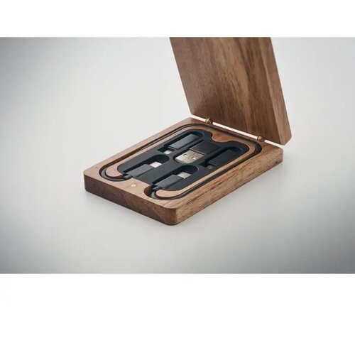 3-in-1 kabelset Versa hout