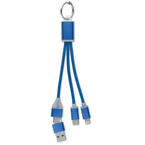 4 in 1 oplaadkabel type c Blue royal blauw