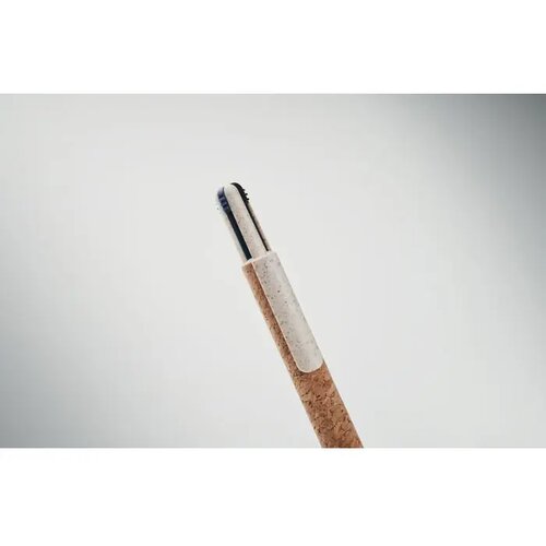 4-kleuren inkt balpen met kurk Arbocho beige