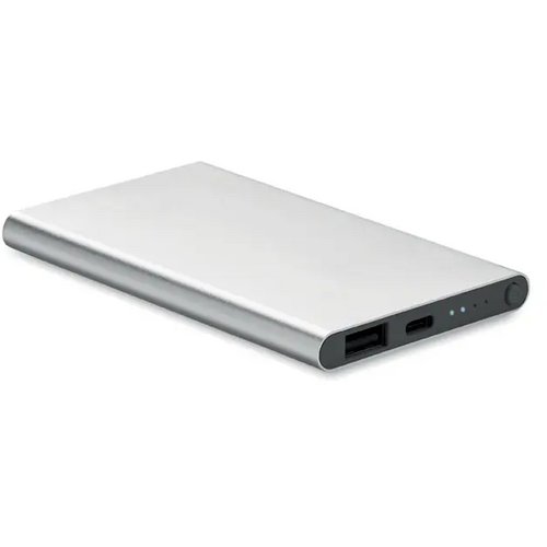 4000 mah power bank type c Powerflat c mat zilver