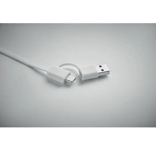 60w uittrekbare oplaadkabel Linea wit
