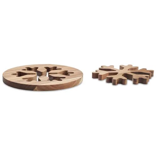 Acacia houten pothouders set Scaglia hout