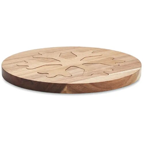 Acacia houten pothouders set Scaglia Bruin