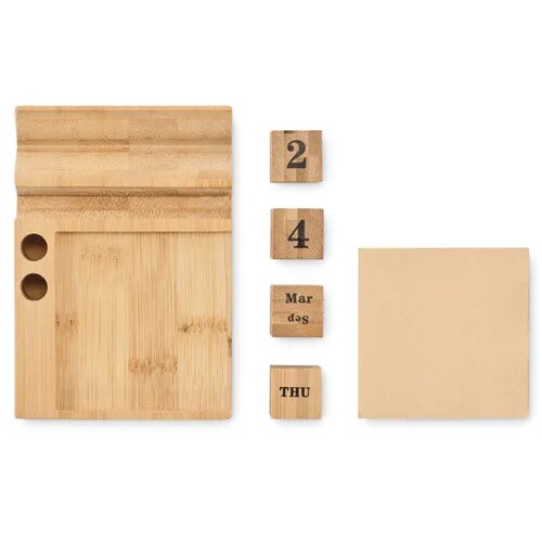Bamboe bureaukalender Bootop hout