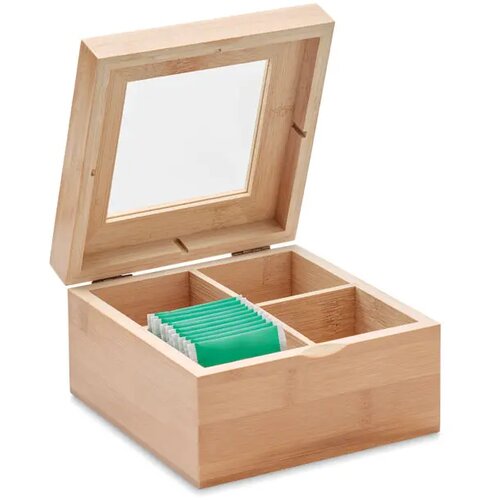 Bamboe theedoos Campo tea hout