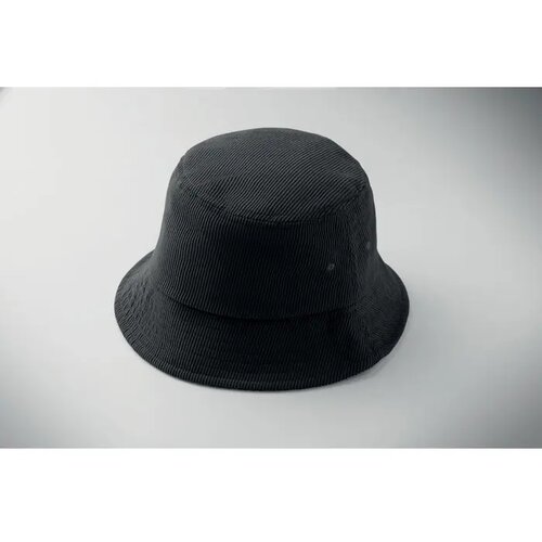 Corduroy vissershoed Scoop zwart