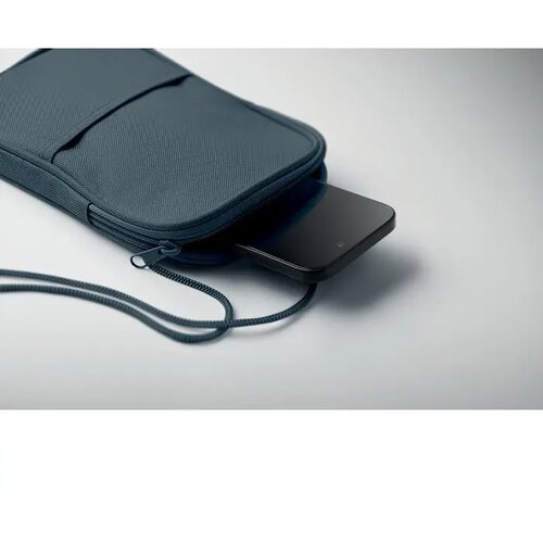 Crossbody reistas rpet Korovin pouch blauw