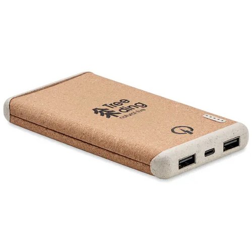 Draadloze 10000 mah powerbank Ralia beige