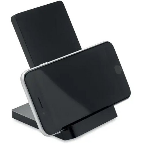 Draadloze bamboe oplaadstation Wirestand zwart