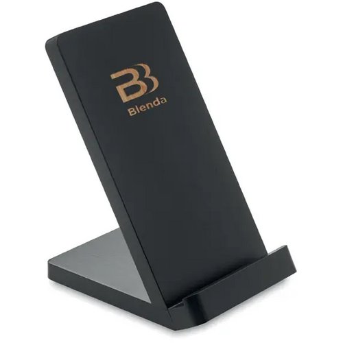 Draadloze bamboe oplaadstation Wirestand zwart