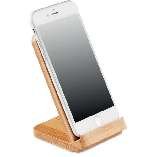 Draadloze bamboe oplaadstation Wirestand hout