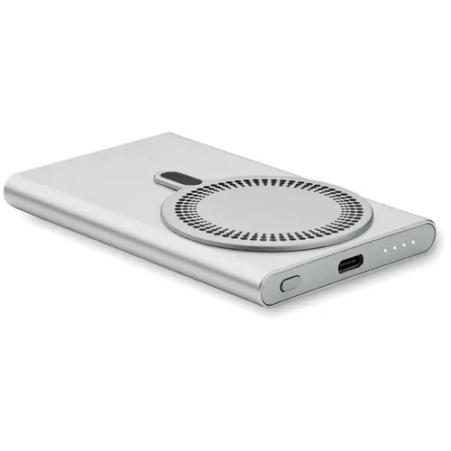 Draadloze oplader powerbank Pawtt mat zilver