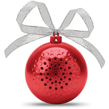 Draadloze speaker kerstbal Jingle ball rood Draadloze speaker kerstbal Jingle ball rood