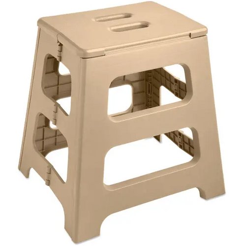 Draagbaar opvouwbaar krukje Jak beige