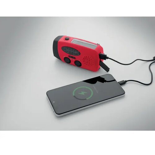 Draagbare radio met led lamp mo2746- Onda rood