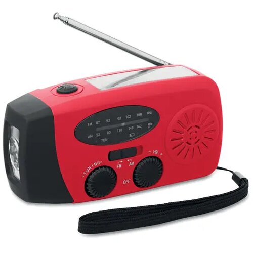 Draagbare radio met led lamp mo2746- Onda rood
