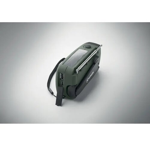 Draagbare radio met led lamp Onda donker marinegroen