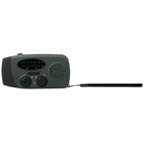 Draagbare radio met led lamp Onda donker marinegroen