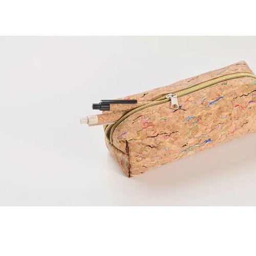 Etui van gekleurd kurk Corchaso beige