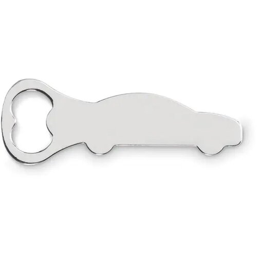 Flesopener in autovorm Mycar mat zilver