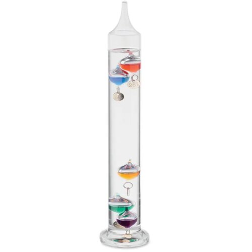 Galileo thermometer glas 28cm Gali transparant