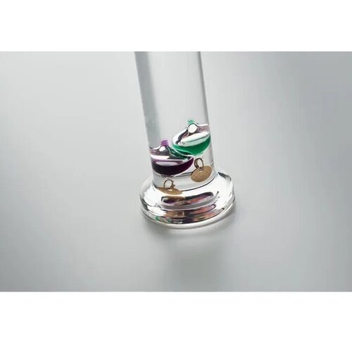 Galileo thermometer glas 28cm Gali transparant