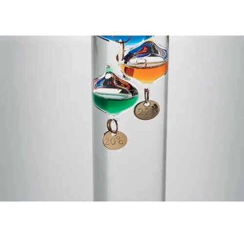 Galileo thermometer glas 28cm Gali transparant