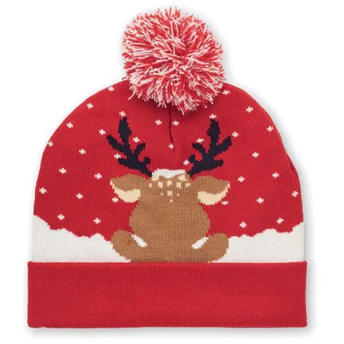 Gebreide kerstmuts Shimas hat rood