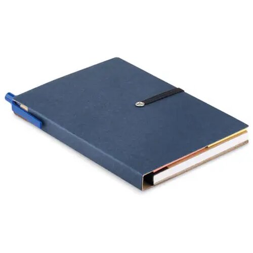 Gerecycled notitieboekje pen Reconote blauw