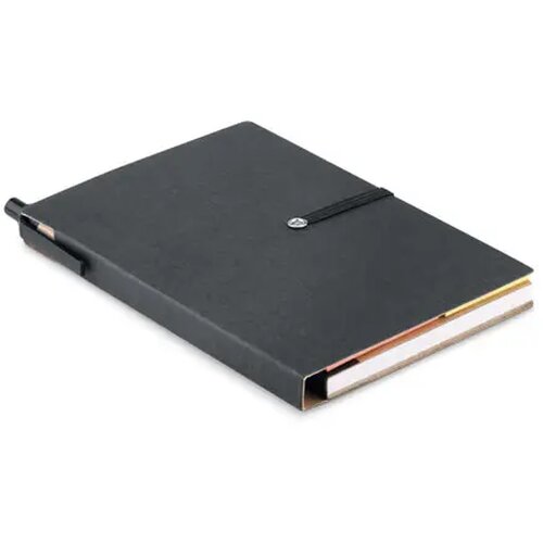 Gerecycled notitieboekje pen Reconote zwart