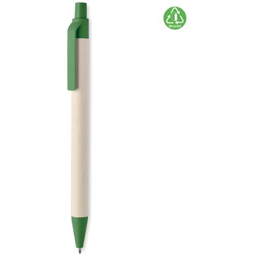 Gerecycled papier/ pla balpen Mito pen groen