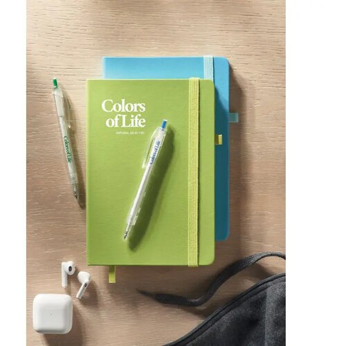 Gerecycled pu a5 notitieboek Arpu limoen
