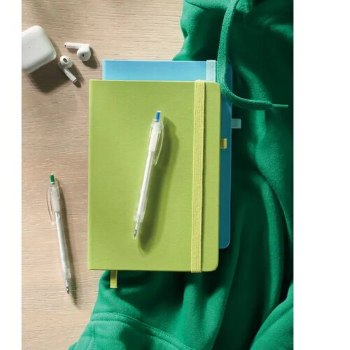 Gerecycled pu a5 notitieboek Arpu limoen
