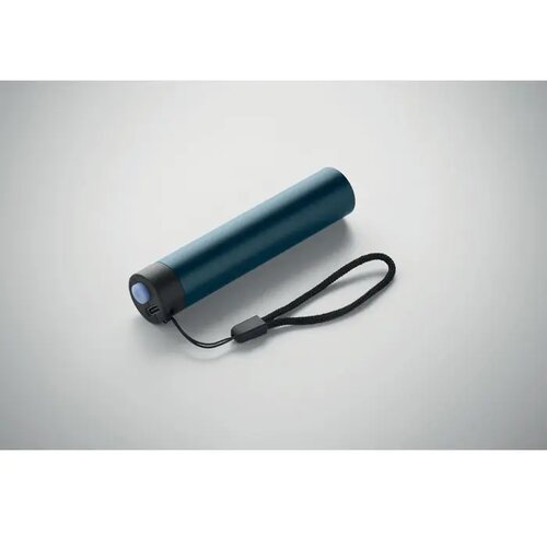 Gerecyclede aluminium zaklamp Lume marineblauw