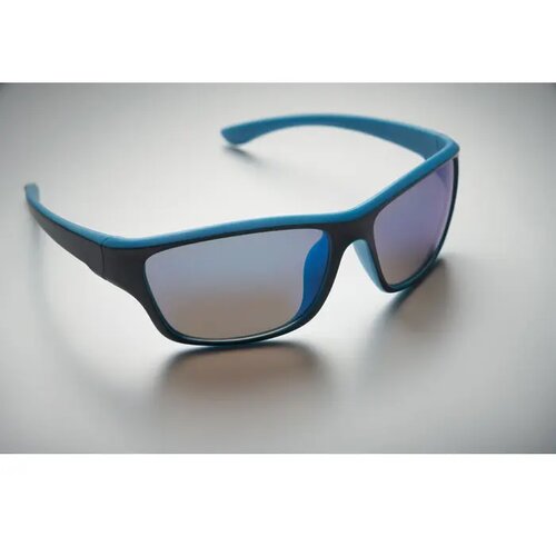 Gespiegelde sportzonnebril uv40 Yuma turquoise