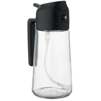 Glazen olie dispenser & spray Dip zwart Glazen olie dispenser & spray Dip zwart