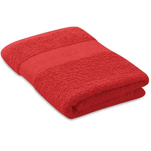 Handdoek organisch 100x50 Terry rood