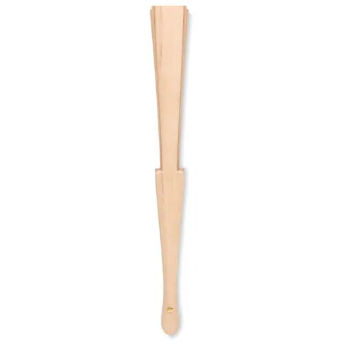 Handwaaier van hout en kurk Fanny cork beige