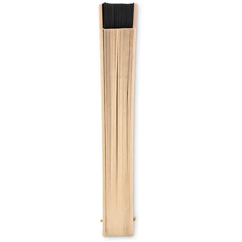 Houten handwaaier Woodfan zwart