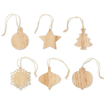 Houten kerstversiering set Chriset hout Houten kerstversiering set Chriset hout