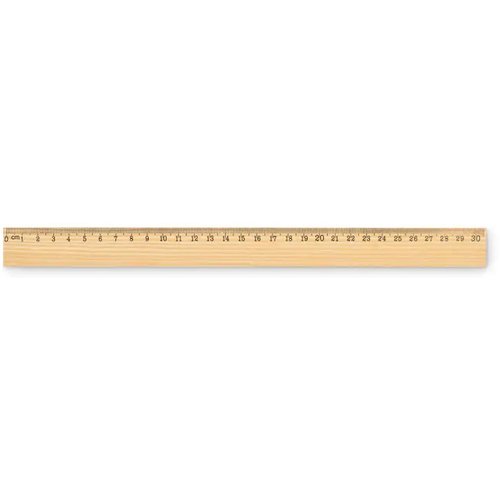 Houten liniaal 30cm Ruler30 hout