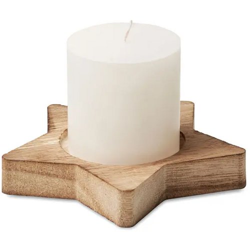 Kaars stervormige houten Lotus hout