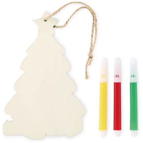 Kerstboom ornament Colortree hout
