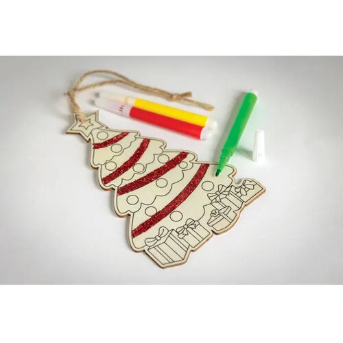 Kerstboom ornament Colortree hout