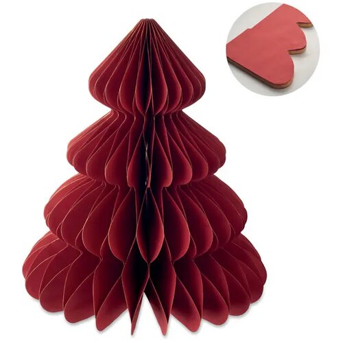 Kerstboomdecoratie van papier Harmobig rood
