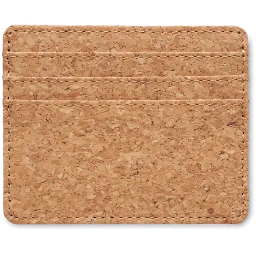 Kurken kaarthouder met rfid Wallk beige