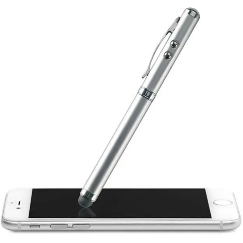 Laser pointer touch pen Triolux mat zilver