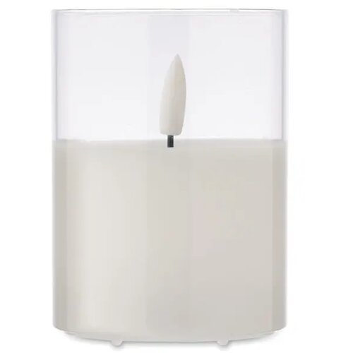 Led waxkaars in houder Xandle+ wit